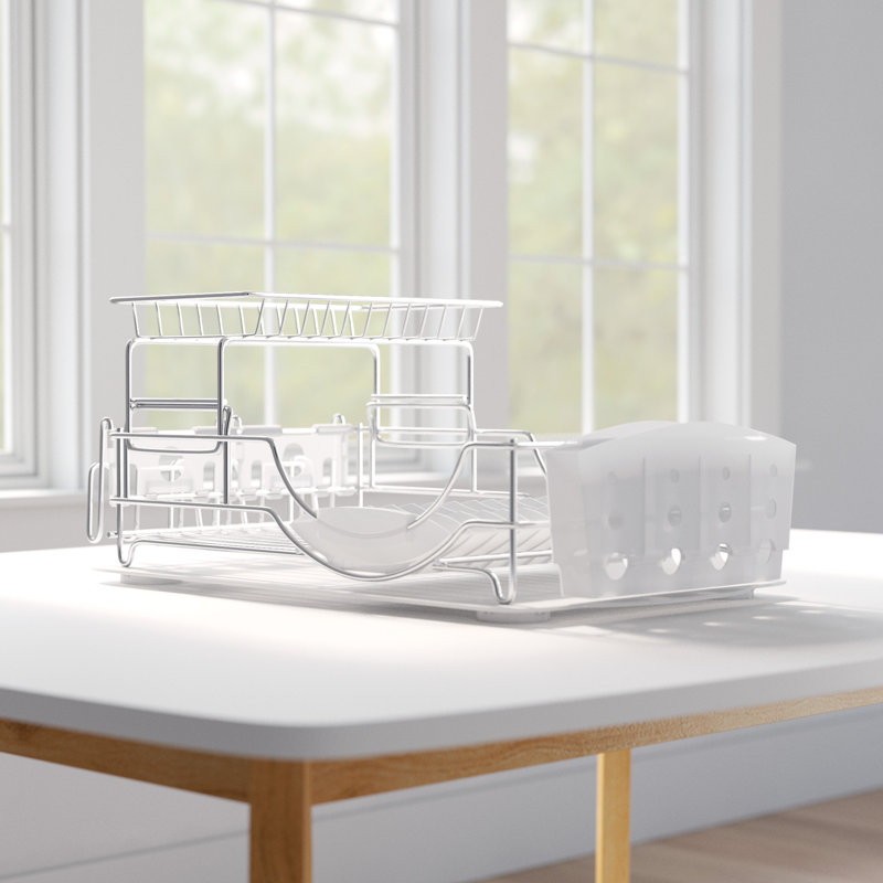 Prep & Savour Stainless Steel Countertop Dish Rack & Reviews Wayfair